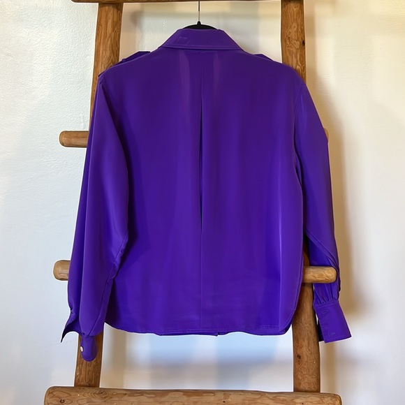 VINTAGE Purple Blouse - Picture 8 of 10